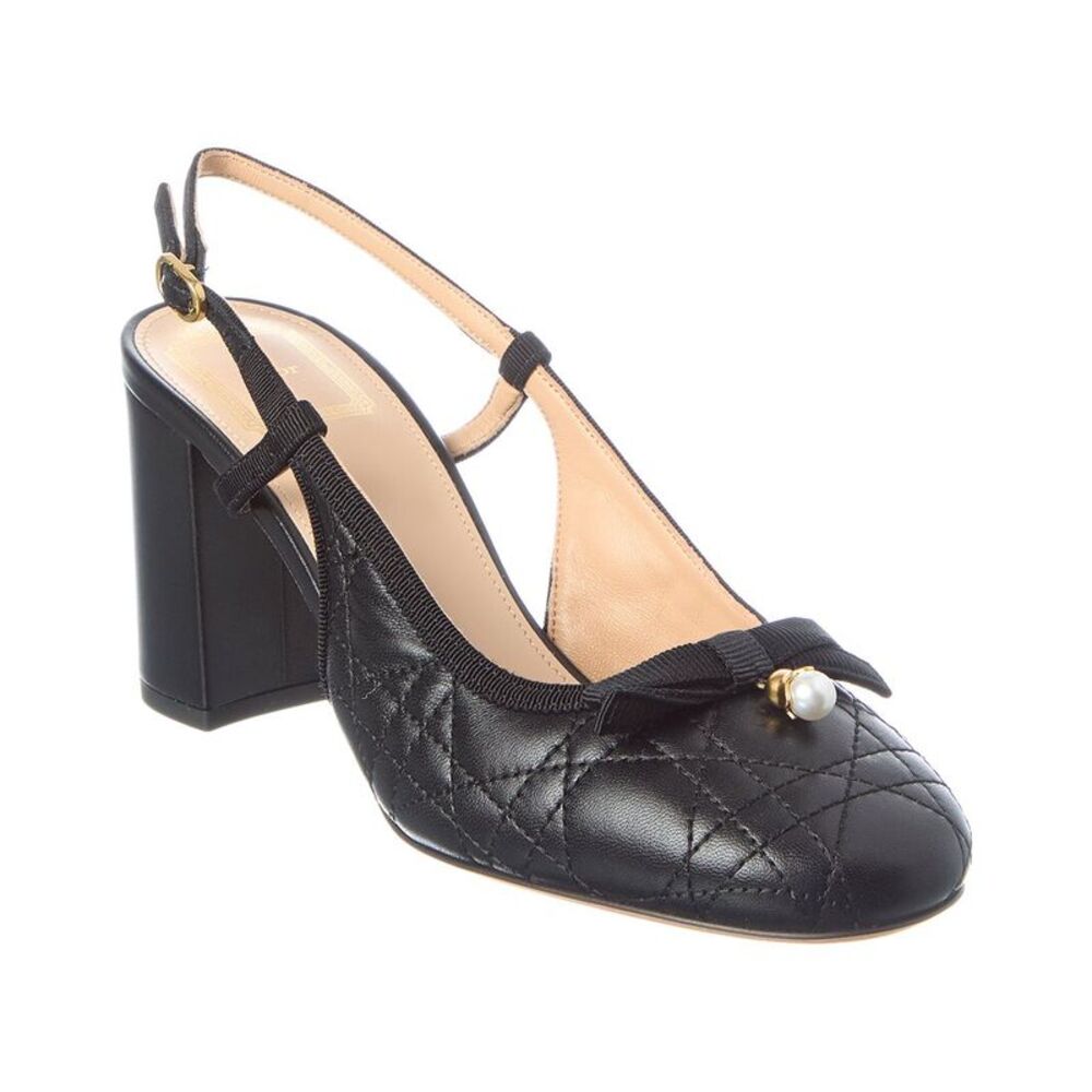 Dior Leather Slingback Pump, Black